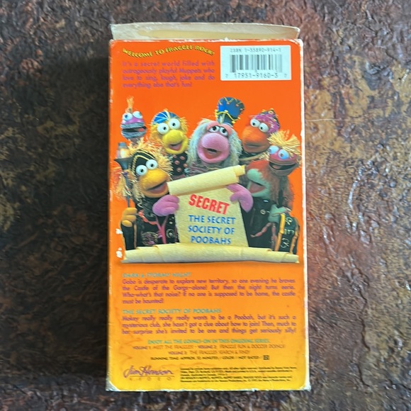 FRAGGLE 🪨 ROCK 📼 WORTH THE MUPPETS VHS TAPE 4 THE HAUNTING OF CASTLE GORG! - Picture 3 of 3